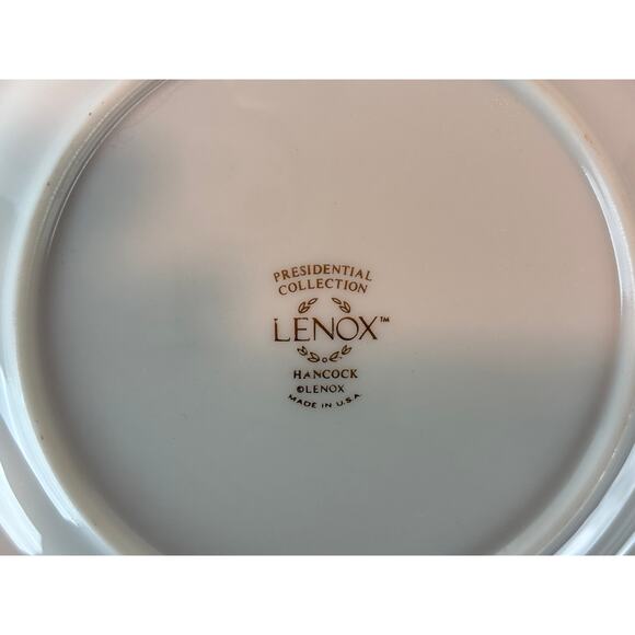 Lenox Hancock Presidential Gold Dinner & Bread Plate Set - Picture 8 of 9